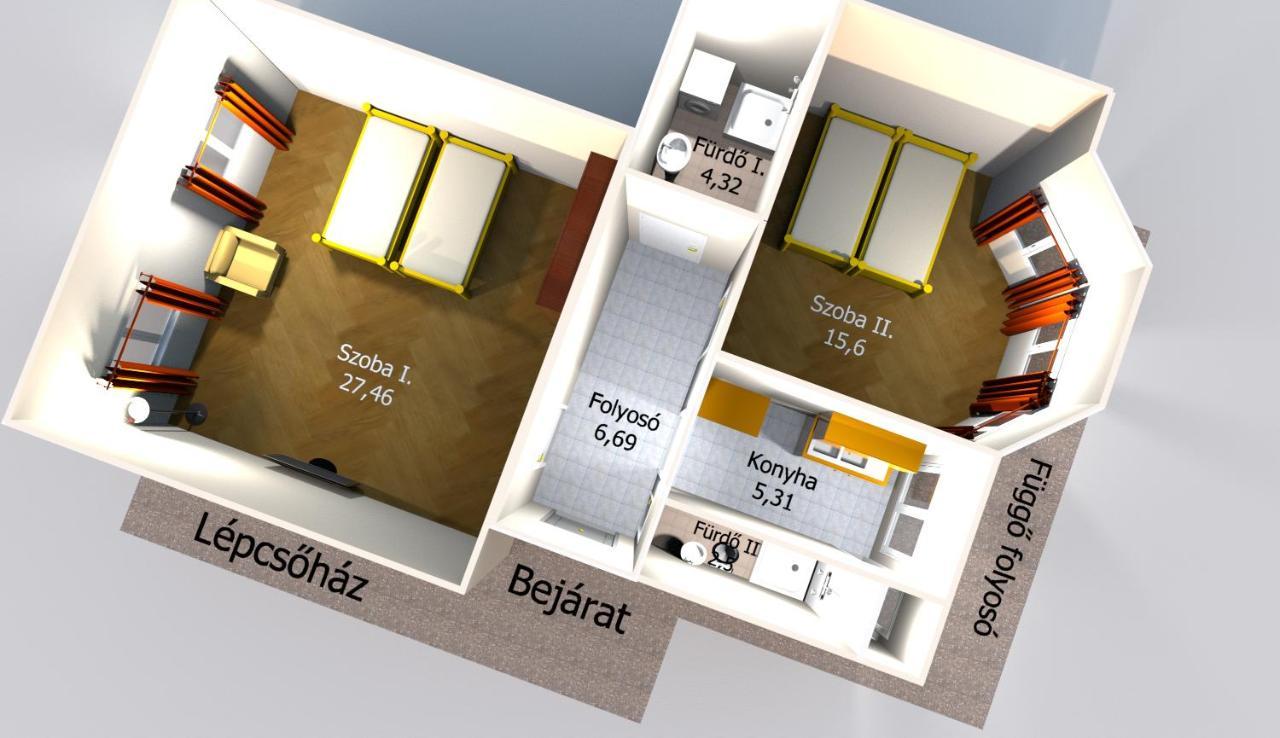 Dozsa Apartman Сегед Екстериор снимка